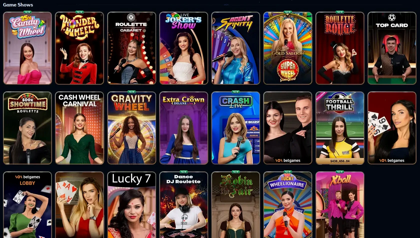 Playjonny Casino Spielauswahl